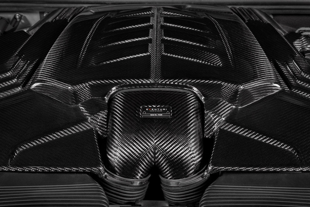 Eventuri 4.0TFSI Twin Turbo V8 Black Carbon Intake System - Plastic Inlet