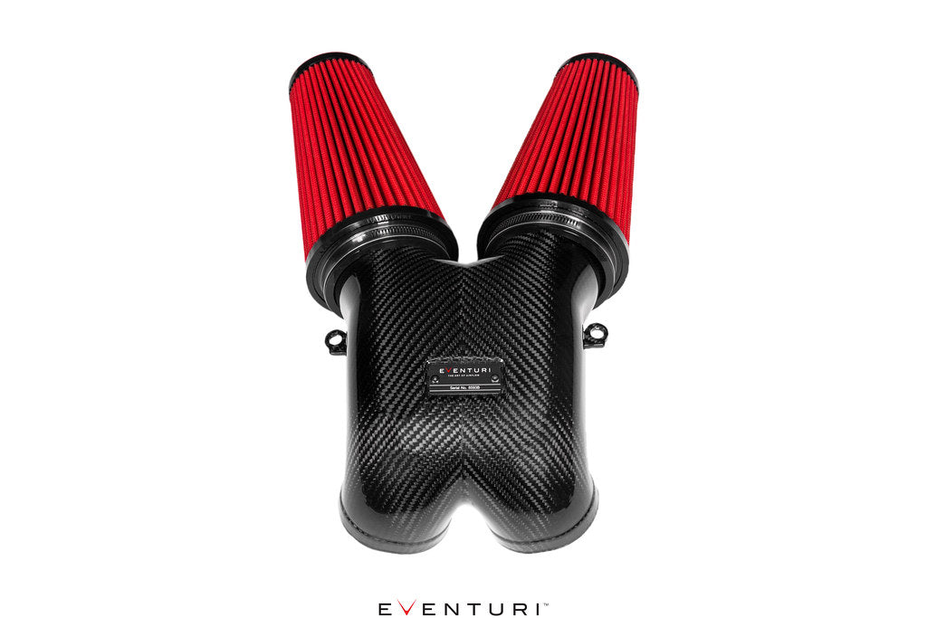 Eventuri 4.0TFSI Twin Turbo V8 Black Carbon Intake System - Plastic Inlet