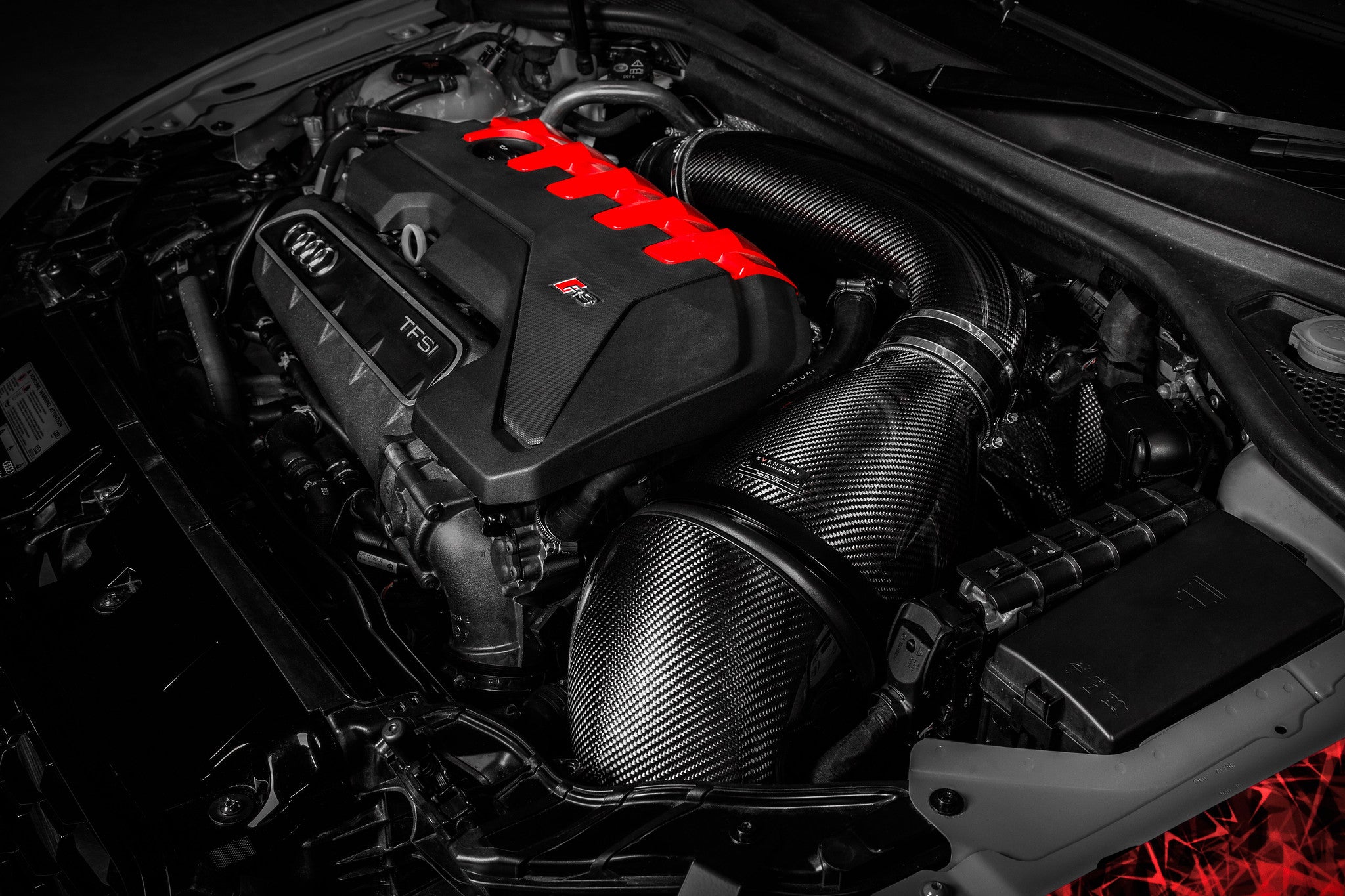 Eventuri Audi 8V Gen 2 RS3 Black Carbon Headlamp Race Duct