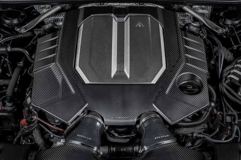 Eventuri Audi C8 RS6 / RS7 Black Carbon Engine Cover-Exterior-Grocery Getter Performance