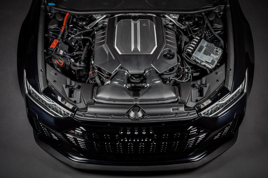 Eventuri Audi C8 RS6 / RS7 Black Carbon Engine Cover-Exterior-Grocery Getter Performance