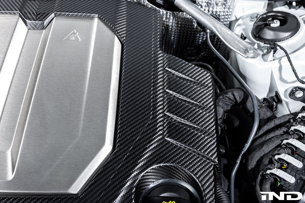 Eventuri Audi C8 RS6 / RS7 Black Carbon Engine Cover-Exterior-Grocery Getter Performance