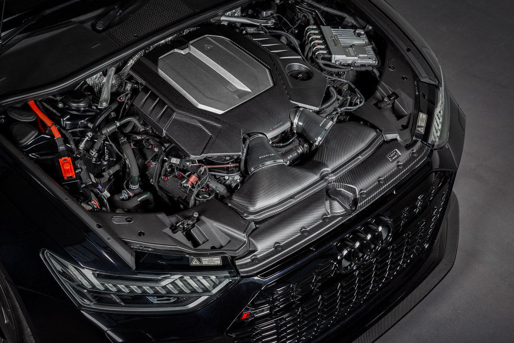 Eventuri Audi C8 RS6 / RS7 Black Carbon Engine Cover-Exterior-Grocery Getter Performance