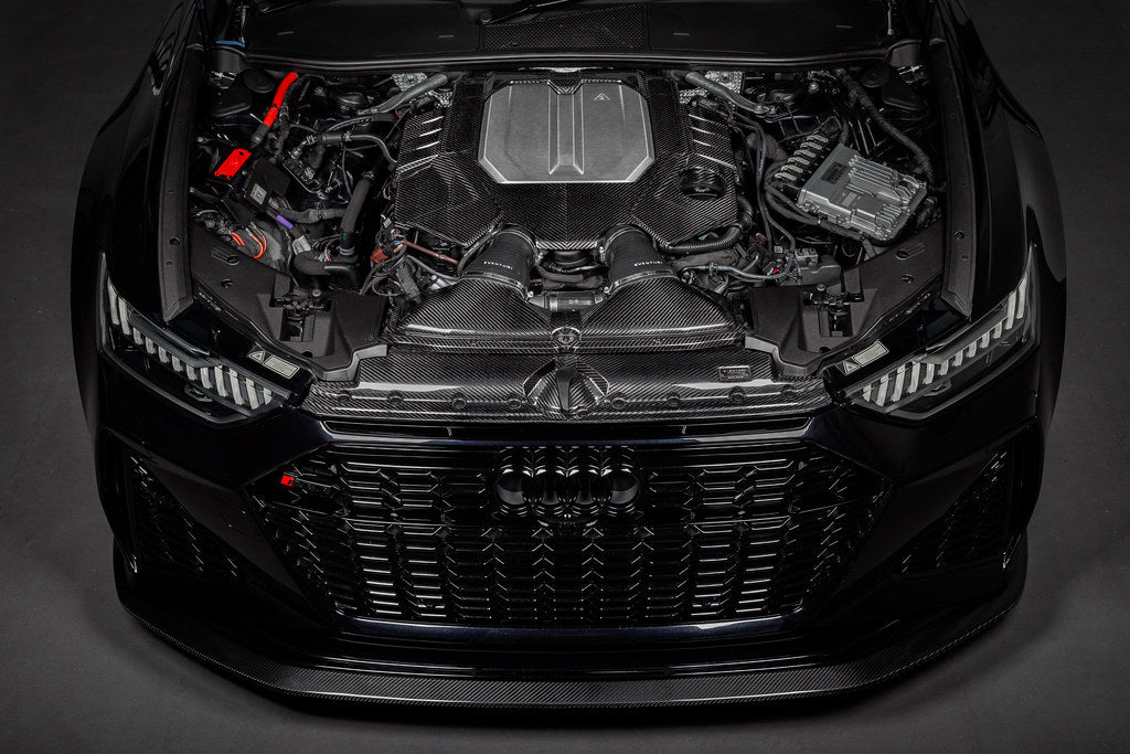 Eventuri Audi C8 RS6 / RS7 Black Carbon Engine Cover-Exterior-Grocery Getter Performance