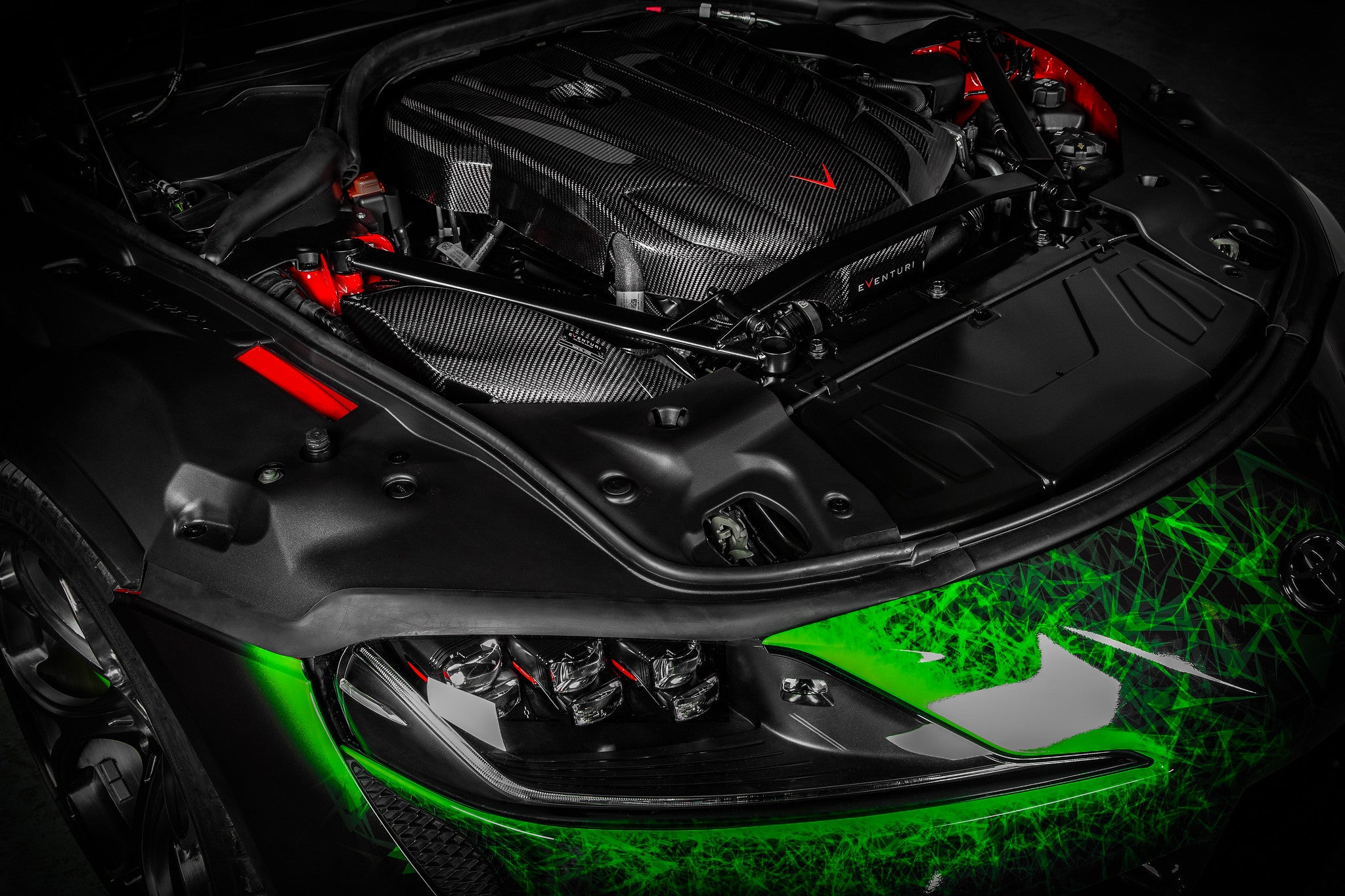 Eventuri Toyota A90 Supra / G29 Z4 M40i (B58) Black Carbon Intake System