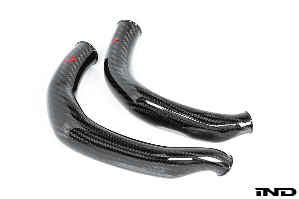 Eventuri BMW F8X M2C M3 M4 S55 Black Carbon Charge Pipe Set - Gloss-Performance-Grocery Getter Performance