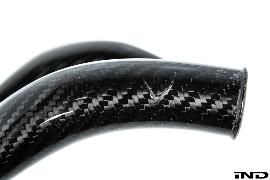 Eventuri BMW F8X M2C M3 M4 S55 Black Carbon Charge Pipe Set - Gloss-Performance-Grocery Getter Performance