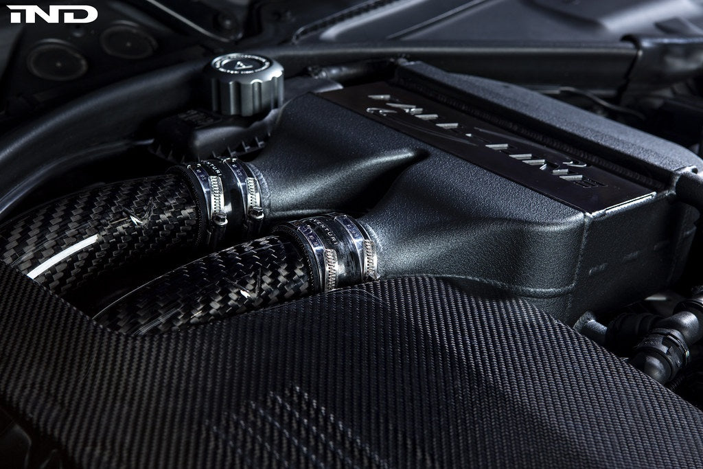 Eventuri BMW F8X M2C M3 M4 S55 Black Carbon Charge Pipe Set - Gloss-Performance-Grocery Getter Performance
