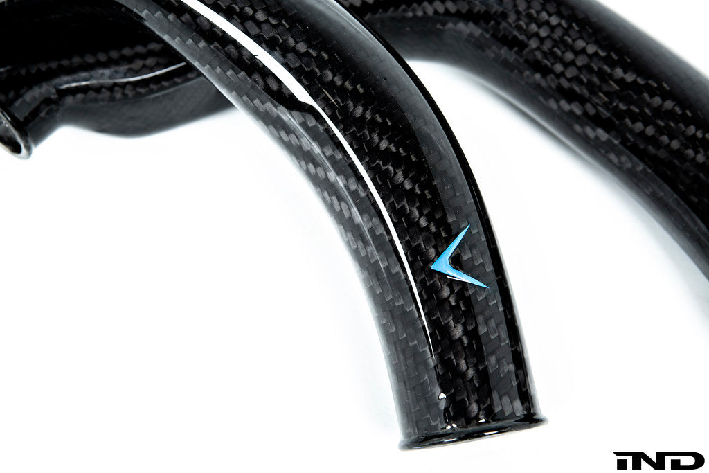 Eventuri BMW F8X M2C M3 M4 S55 Black Carbon Charge Pipe Set - Gloss-Performance-Grocery Getter Performance