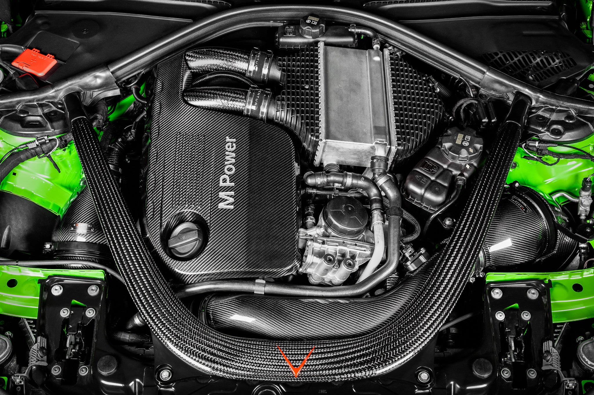 Eventuri BMW F8X M2C M3 M4 S55 Black Carbon Charge Pipe Set - Matte-Performance-Grocery Getter Performance