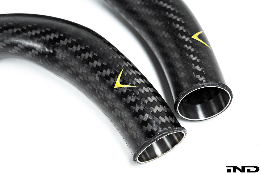 Eventuri BMW F8X M2C M3 M4 S55 Black Carbon Charge Pipe Set - Matte-Performance-Grocery Getter Performance