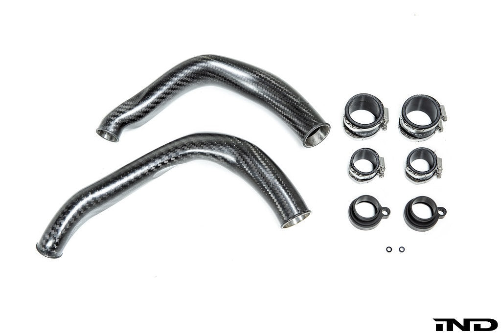Eventuri BMW F8X M2C M3 M4 S55 Black Carbon Charge Pipe Set - Matte-Performance-Grocery Getter Performance