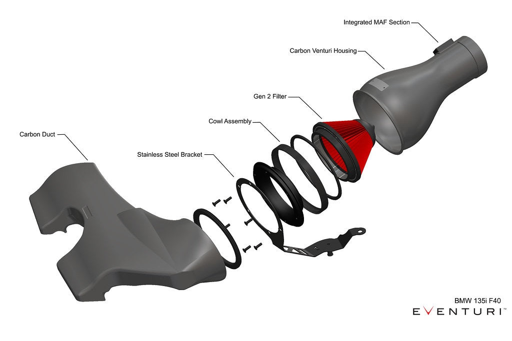 Eventuri F60 Mini Countryman JCW - 306HP Carbon Intake System-Performance-Grocery Getter Performance
