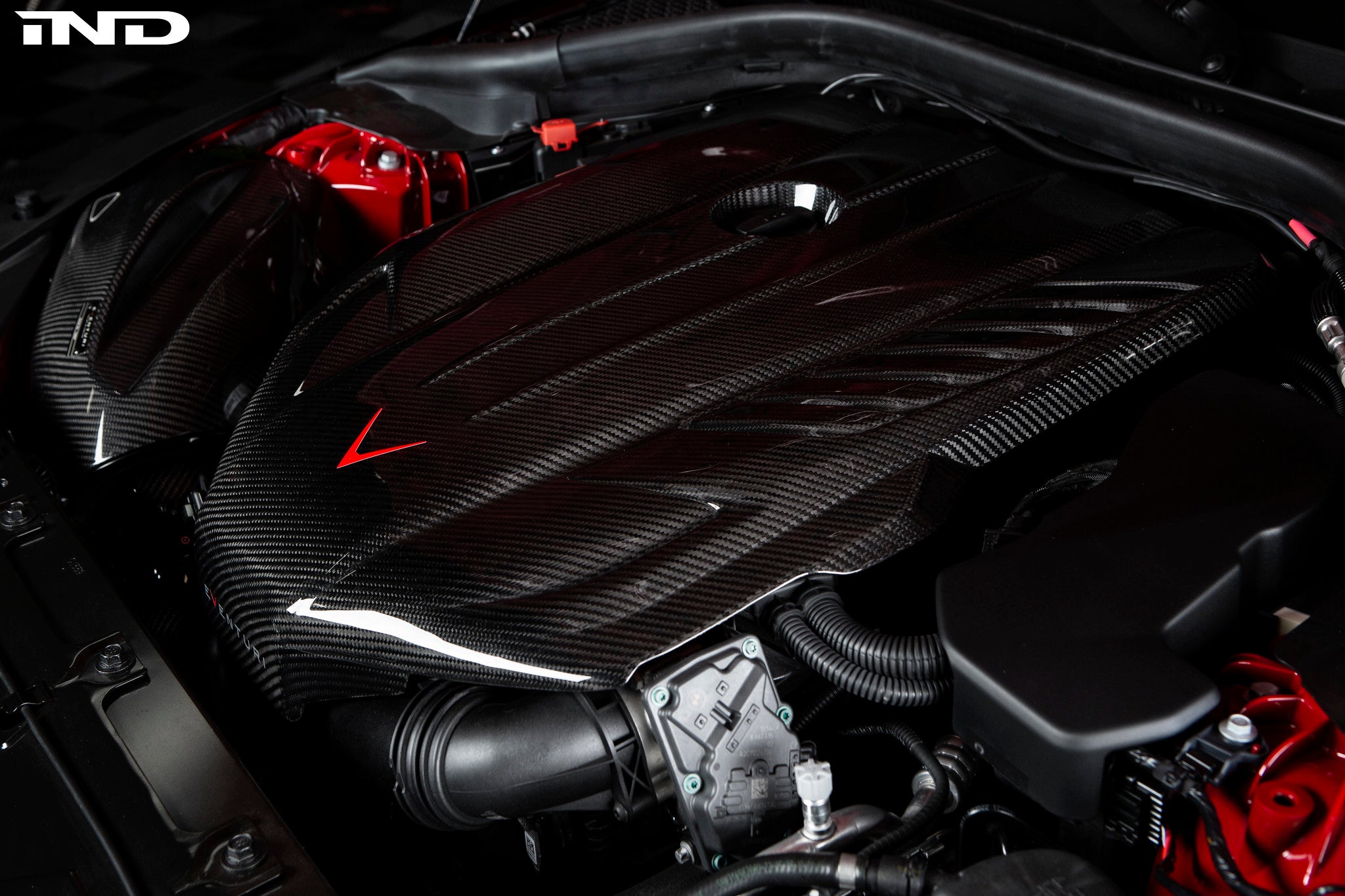 Eventuri G29 Z4 / A90 Supra (B58) Black Carbon Engine Cover-Exterior-Grocery Getter Performance