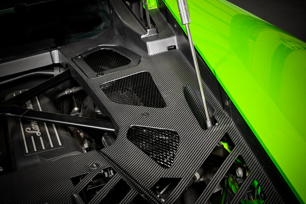 Eventuri Lamborghini Huracan Black Carbon Engine Cover Set-Performance-Grocery Getter Performance