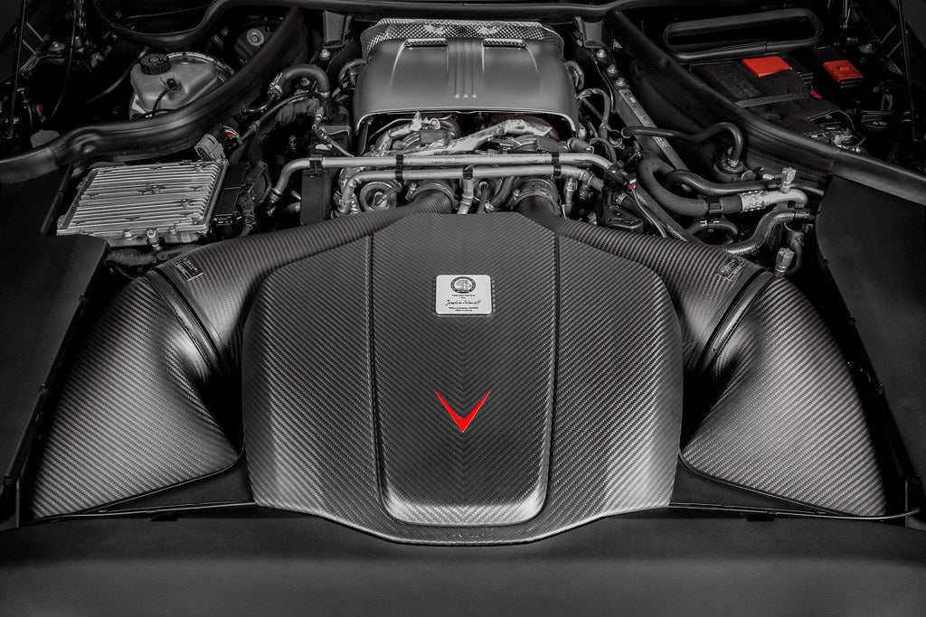 Eventuri Mercedes C190 R190 AMG GT 2DR GT / GTS / GTR Black Carbon Intake + Engine Cover - Matte-Performance-Grocery Getter Performance