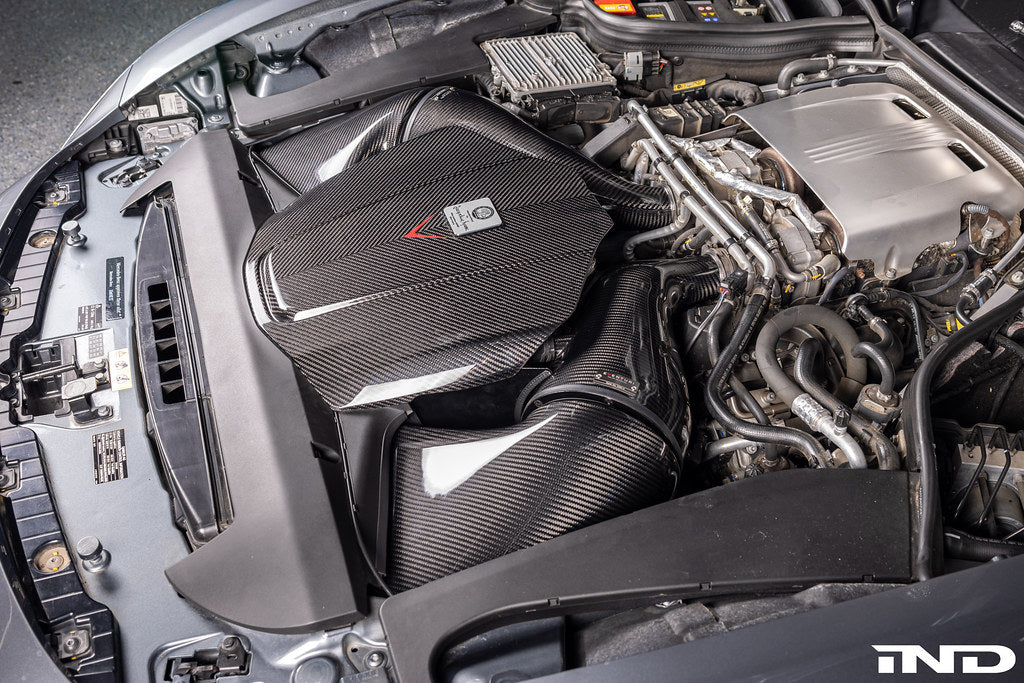 Eventuri Mercedes C190 / R190 AMG GT / GTS / GTR Black Carbon Intake + Engine Cover - Gloss-Performance-Grocery Getter Performance