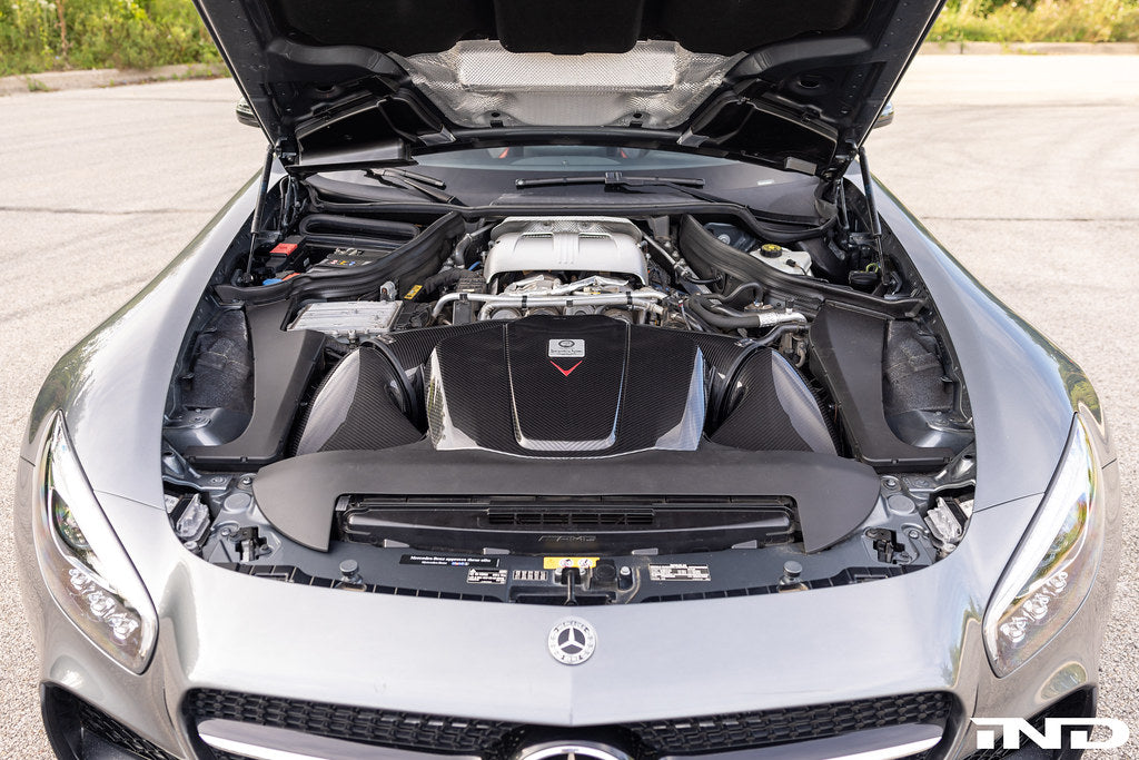 Eventuri Mercedes C190 / R190 AMG GT / GTS / GTR Black Carbon Intake + Engine Cover - Gloss-Performance-Grocery Getter Performance