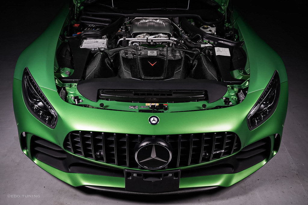 Eventuri Mercedes C190 / R190 AMG GT / GTS / GTR Black Carbon Intake + Engine Cover - Gloss-Performance-Grocery Getter Performance