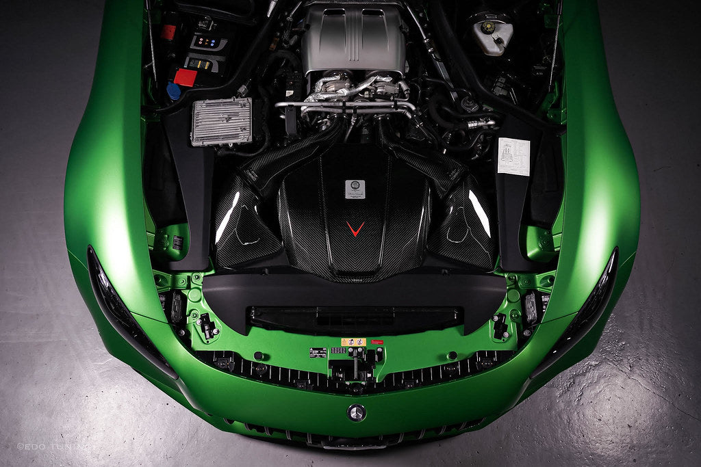 Eventuri Mercedes C190 / R190 AMG GT / GTS / GTR Black Carbon Intake + Engine Cover - Gloss-Performance-Grocery Getter Performance