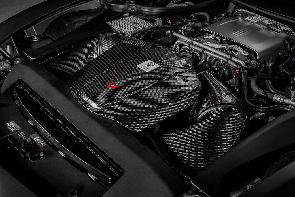 Eventuri Mercedes C190 / R190 AMG GT / GTS / GTR Black Carbon Intake + Engine Cover - Gloss-Performance-Grocery Getter Performance