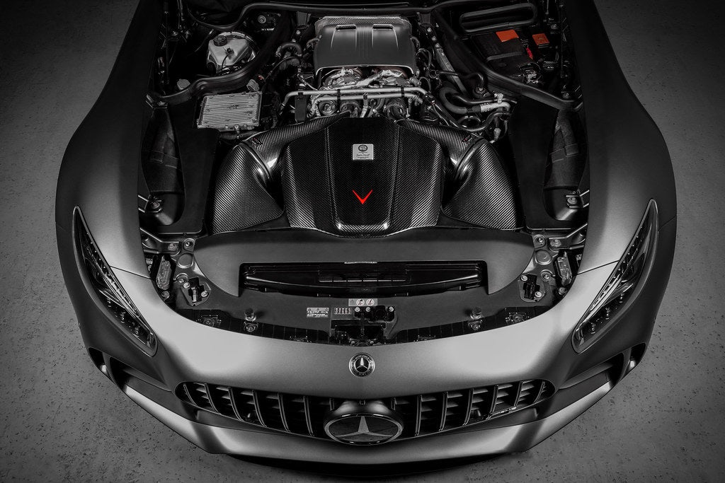 Eventuri Mercedes C190 / R190 AMG GT / GTS / GTR Black Carbon Intake + Engine Cover - Gloss-Performance-Grocery Getter Performance