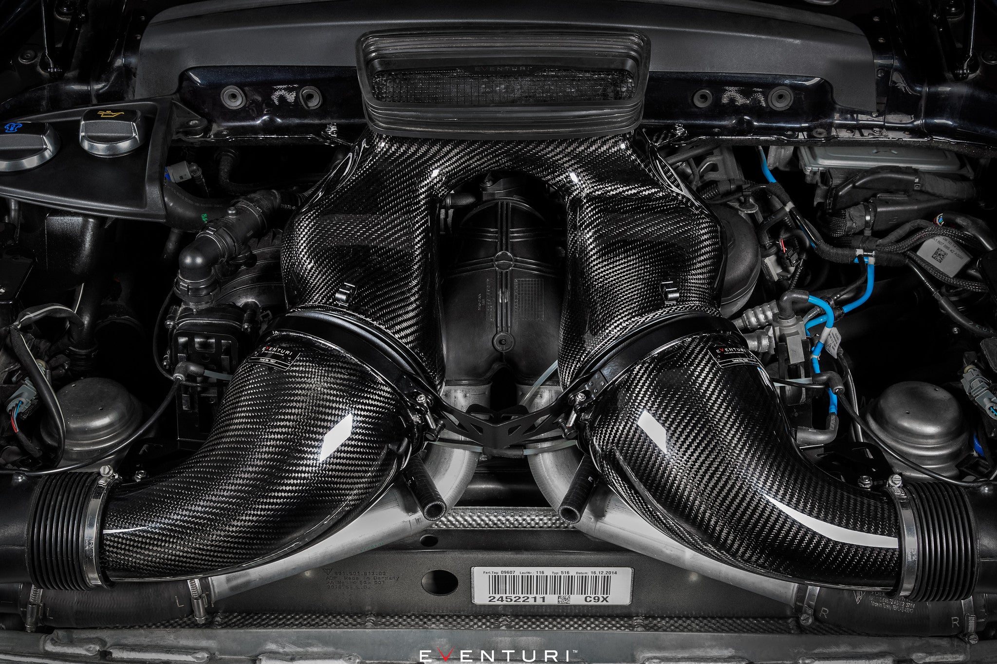 Eventuri Porsche 991 991.2 Turbo / Turbo S Black Carbon Intake System-Performance-Grocery Getter Performance