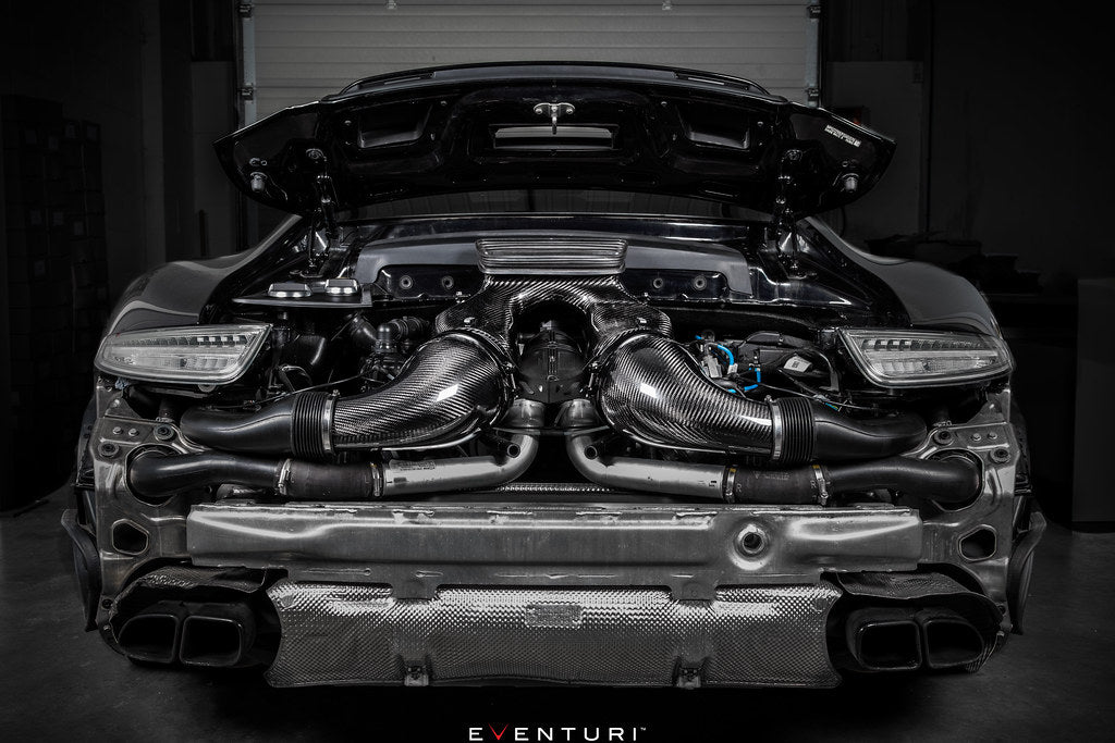 Eventuri Porsche 991 991.2 Turbo / Turbo S Black Carbon Intake System-Performance-Grocery Getter Performance