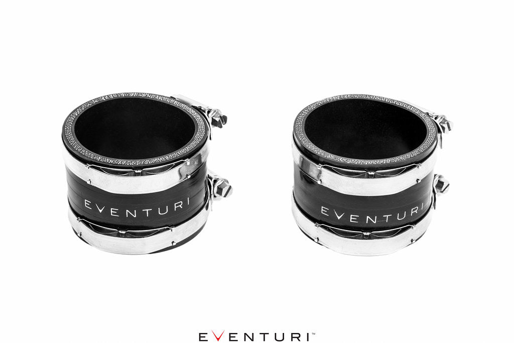 Eventuri BMW F8X M2C M3 M4 S55 Black Carbon Charge Pipe Set - Matte