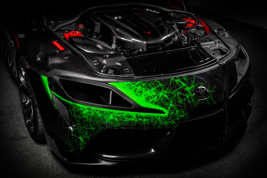 Eventuri Toyota A90 Supra Black Carbon Headlamp Race Duct-Performance-Grocery Getter Performance