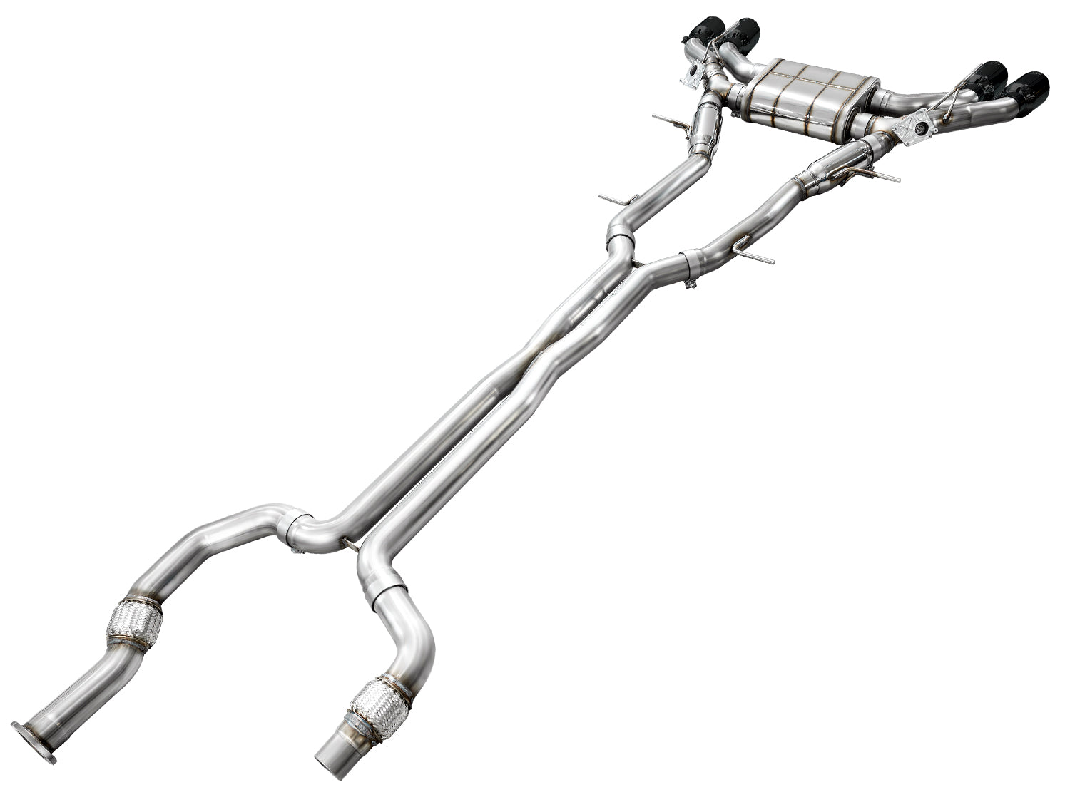 AWE SwitchPath™ Exhaust for Cadillac CT4-V Blackwing - Diamond Black Tips