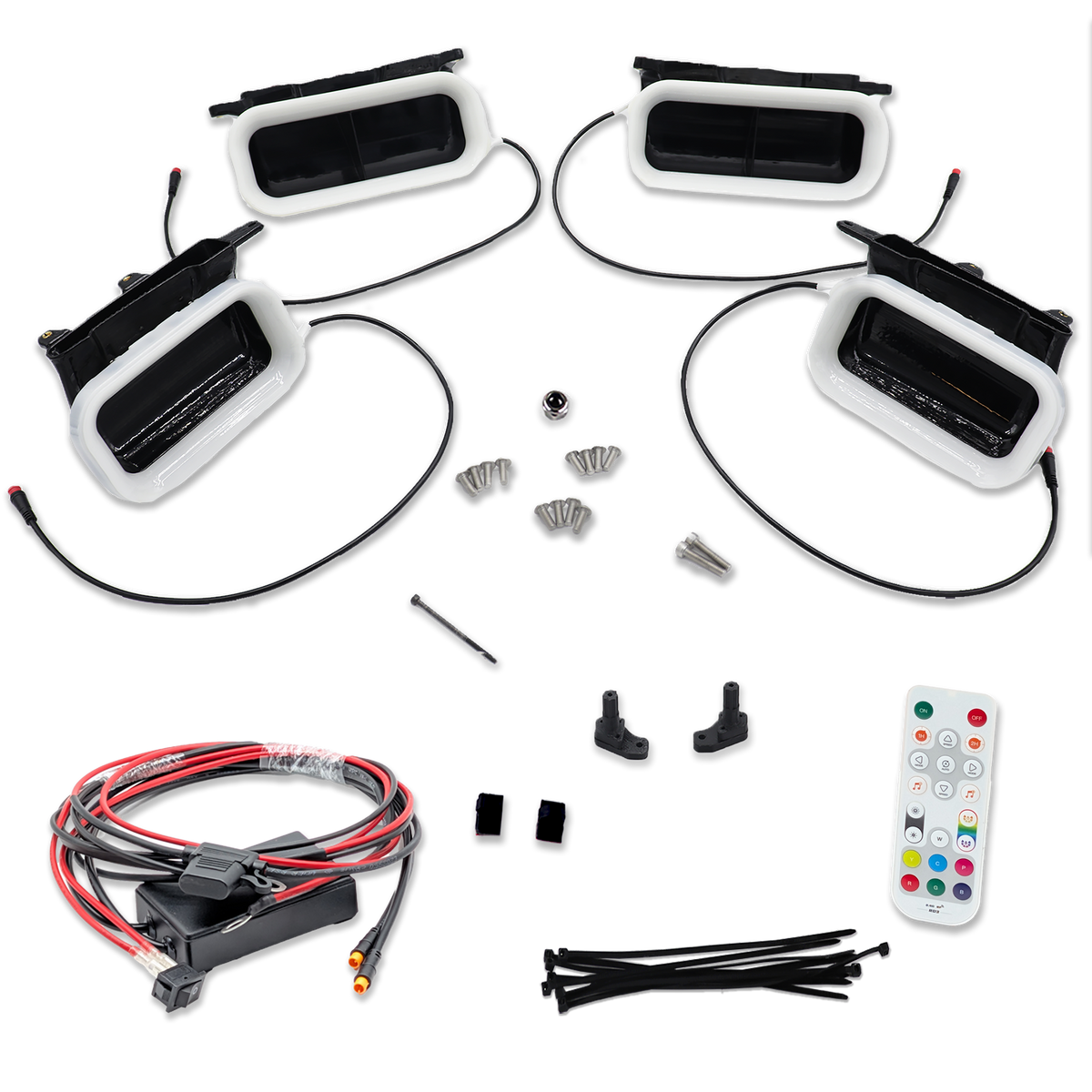 2018-2020 Ford F-150 and 2021-2022 Ford F-150 Raptor Quad BIG MOUTH LIT KIT Ram Air Intake Snorkels - product image 1