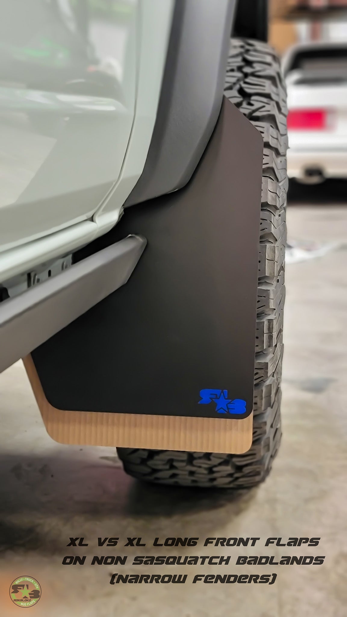 Ford Bronco Mud Flaps 2021+ - Quick Release - XL SIZE
