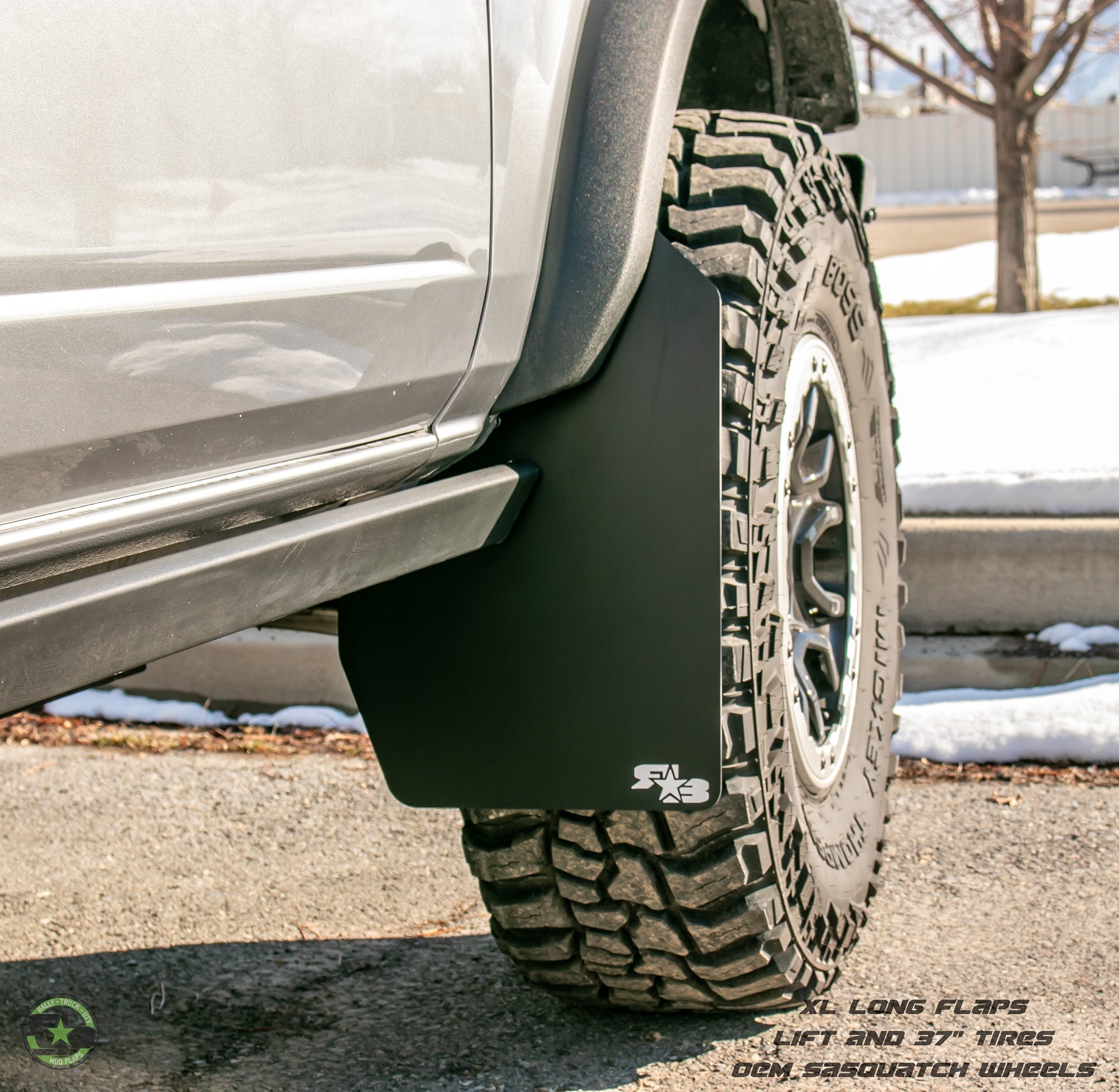Ford Bronco Mud Flaps 2021+ - Quick Release - XL SIZE