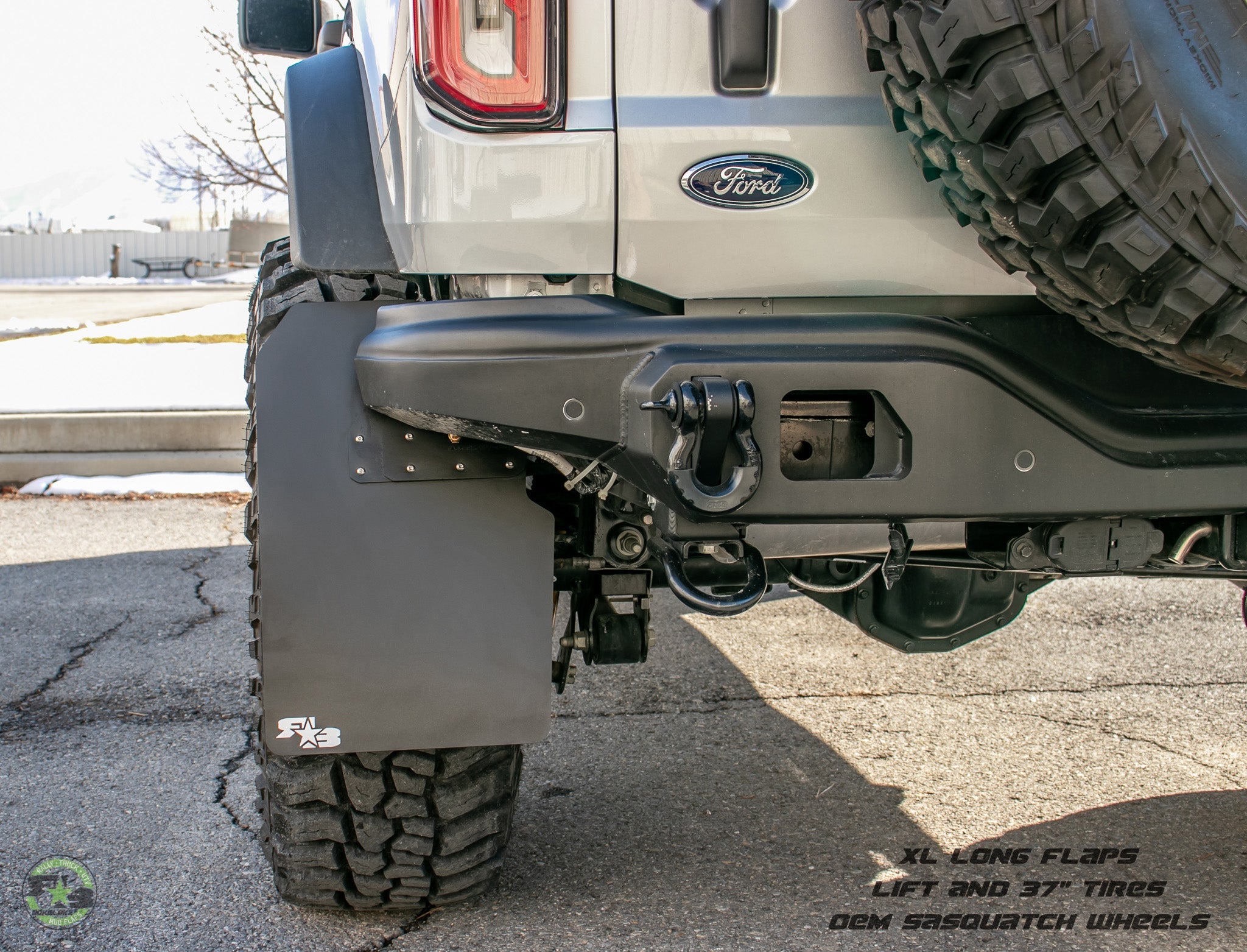 Ford Bronco Mud Flaps 2021+ - Quick Release - XL SIZE