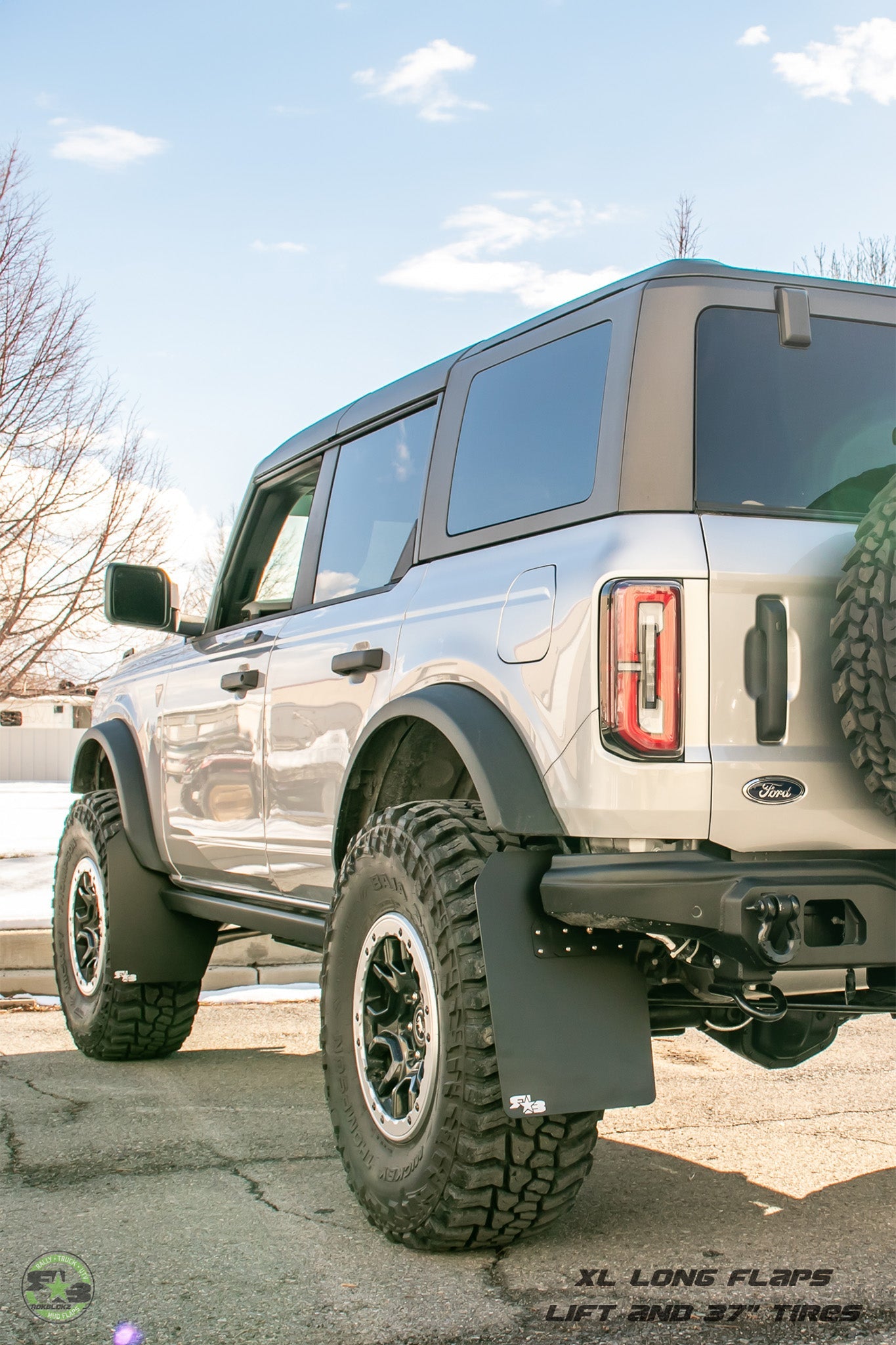 Ford Bronco Mud Flaps 2021+ - Quick Release - XL SIZE