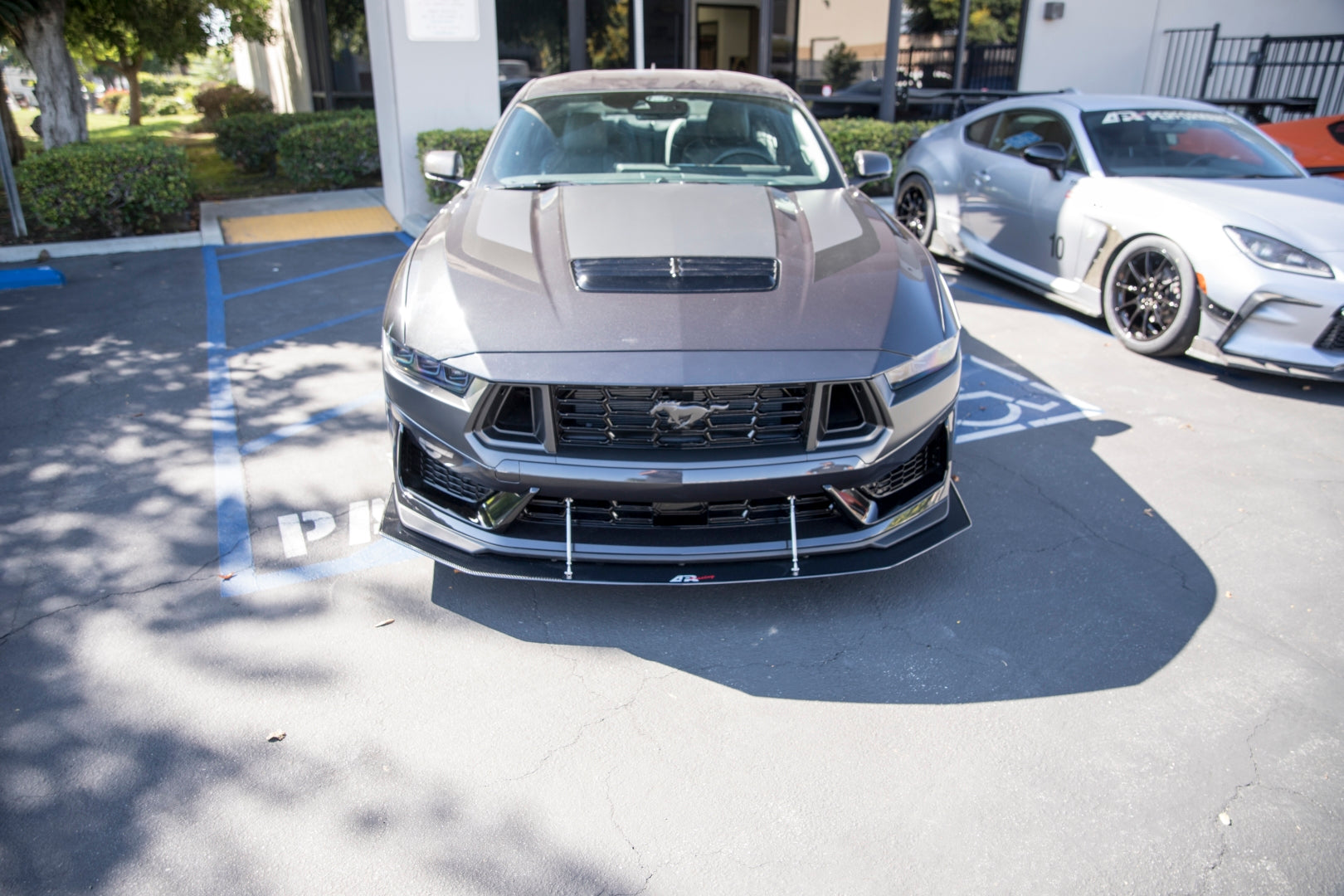 Ford Mustang Carbon Fiber Dark Horse Base Front Wind Splitter 2024 - 2024-Front Wind Splitter-Grocery Getter Performance