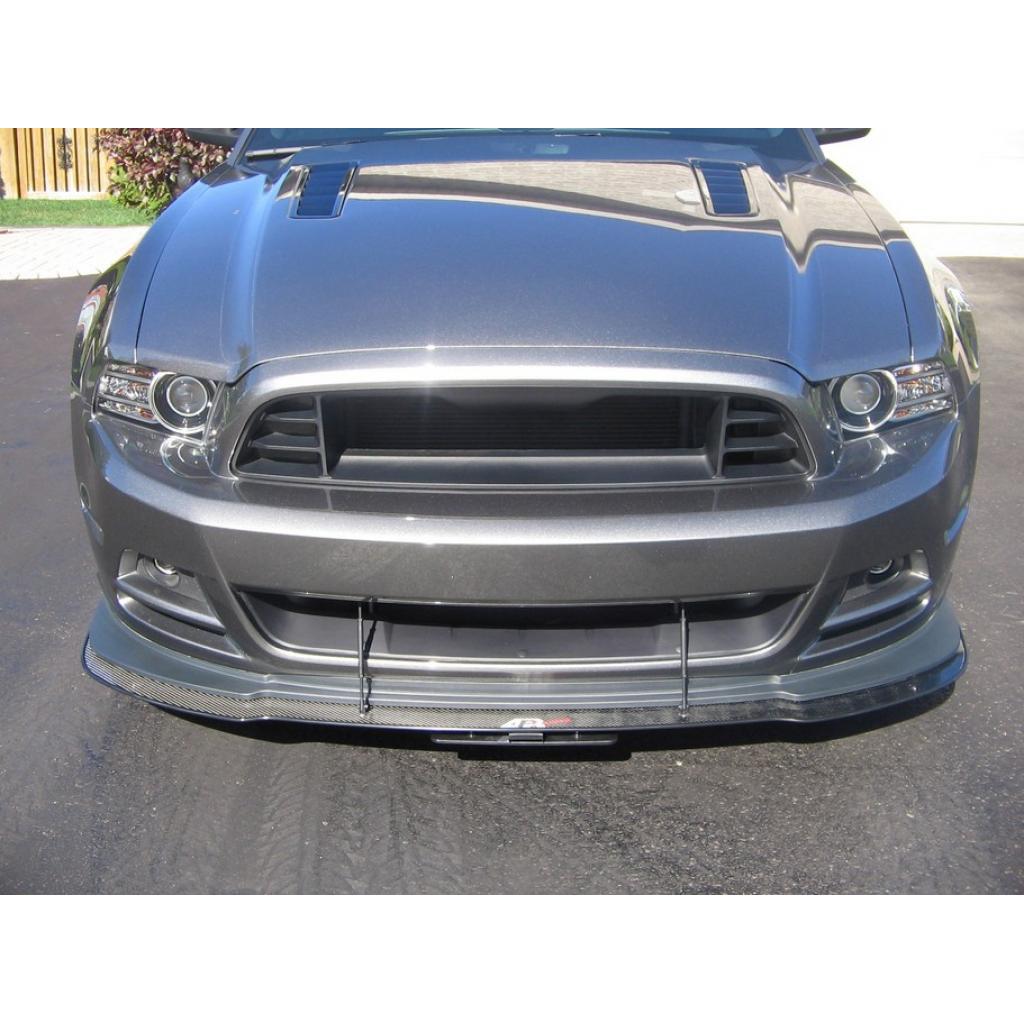 Ford Mustang Carbon Fiber Front Wind Splitter 2011-2014-Front Wind Splitter-Grocery Getter Performance