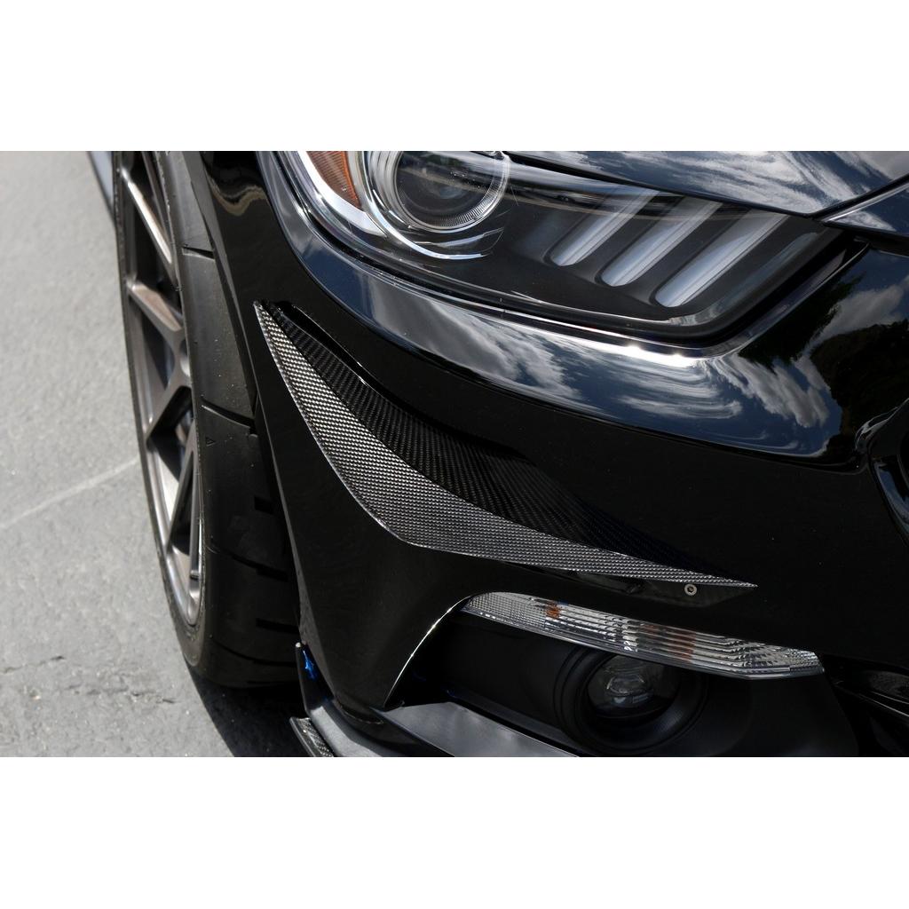 Ford Mustang S550 Carbon Fiber Front Bumper Canards 2015-2017-Front Bumper Canards-Grocery Getter Performance