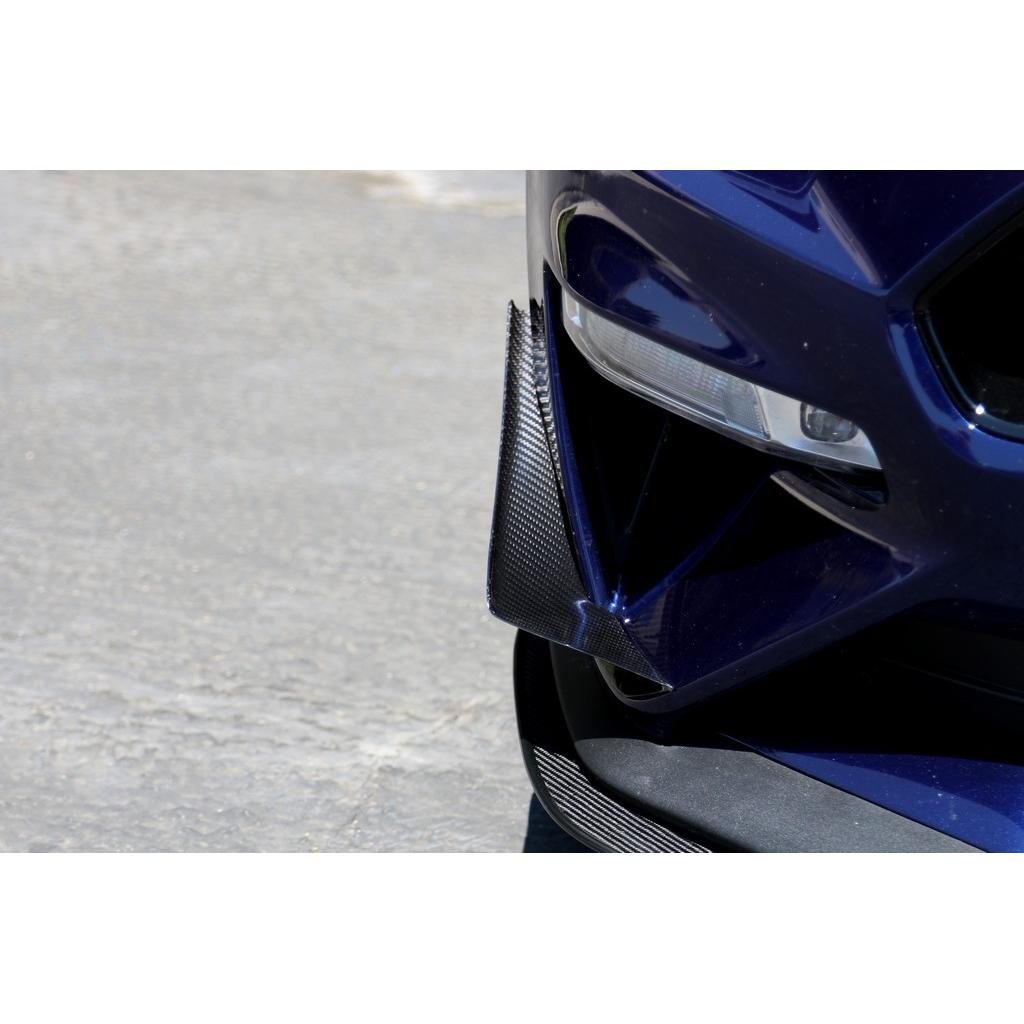 Ford Mustang S550 Carbon Fiber Front Bumper Canards 2018-2023-Front Bumper Canards-Grocery Getter Performance