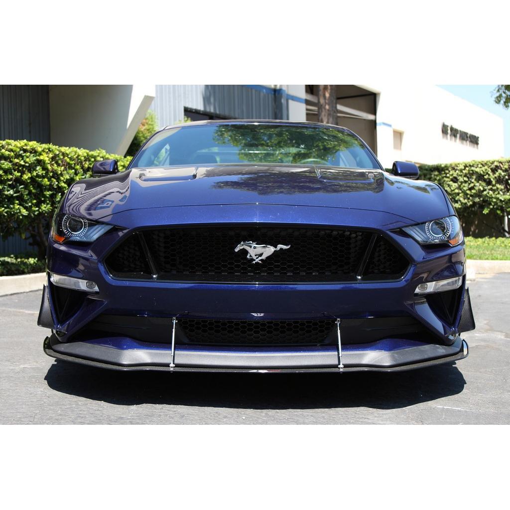 Ford Mustang S550 Carbon Fiber Front Bumper Canards 2018-2023-Front Bumper Canards-Grocery Getter Performance