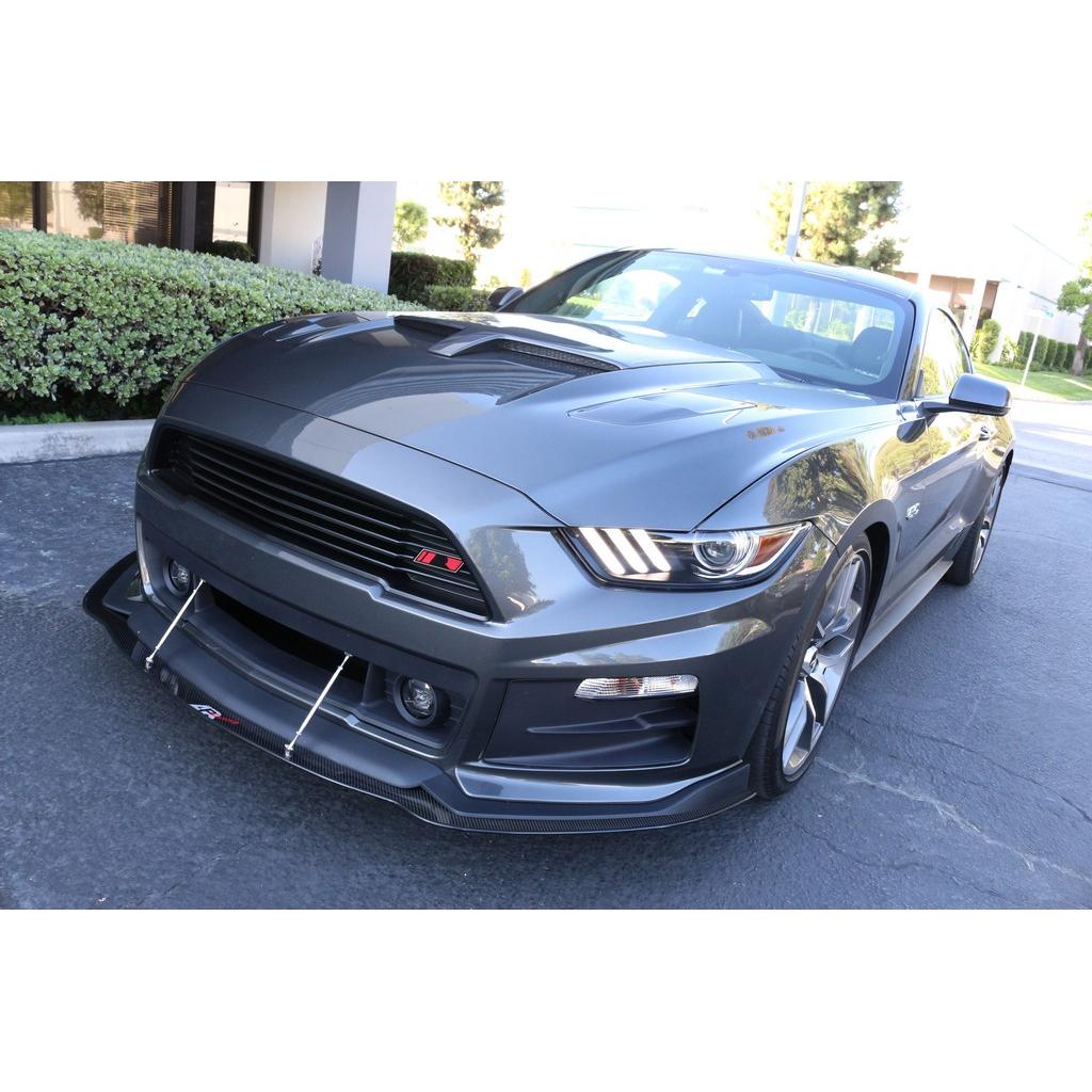 Ford Mustang S550 Carbon Fiber Front Wind Splitter 2015-2017-Front Wind Splitter-Grocery Getter Performance