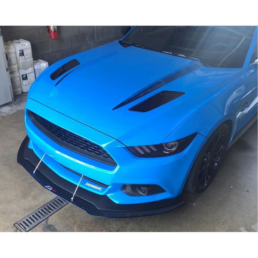 Ford Mustang S550 Carbon Fiber Front Wind Splitter 2015-2017-Front Wind Splitter-Grocery Getter Performance