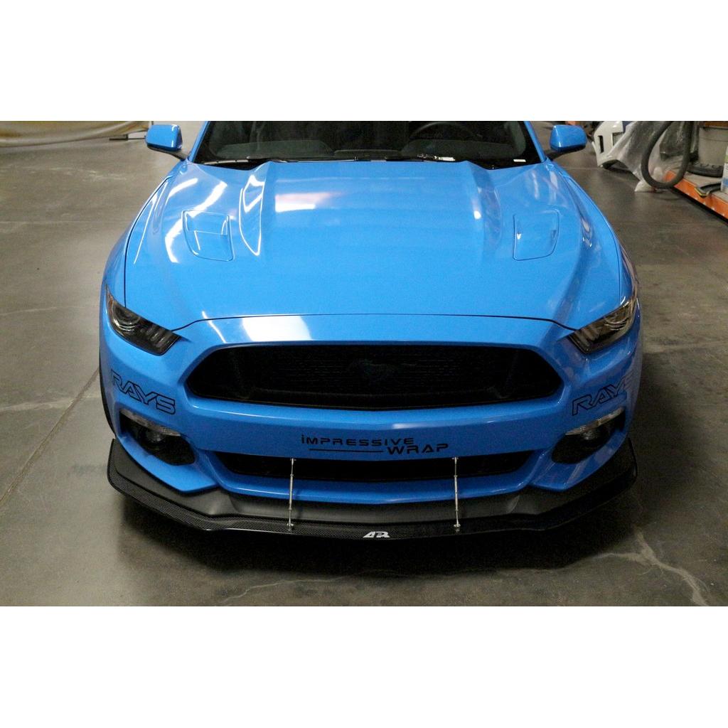 Ford Mustang S550 Carbon Fiber Front Wind Splitter 2015-2017-Front Wind Splitter-Grocery Getter Performance