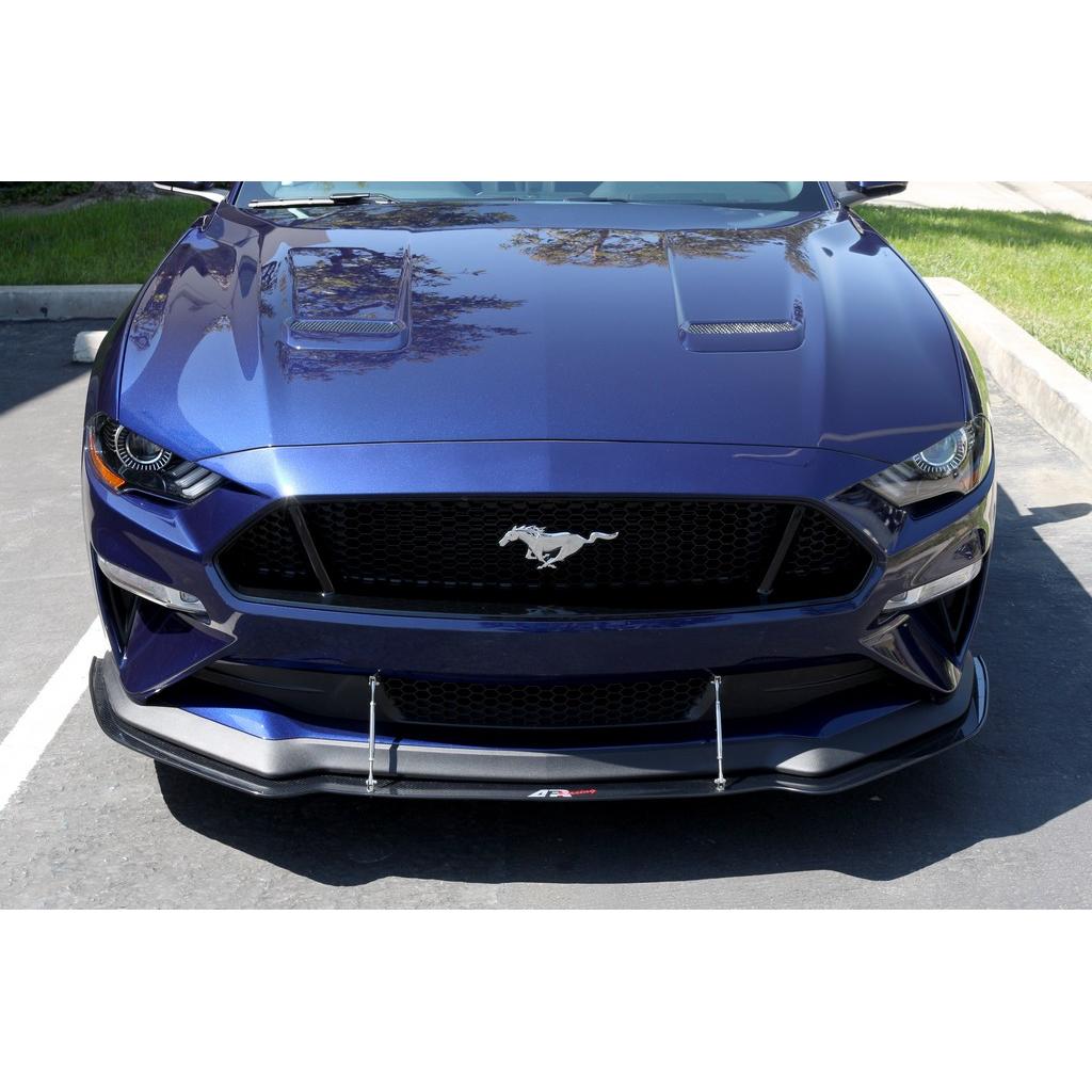 Ford Mustang S550 Carbon Fiber Front Wind Splitter 2018-2023-Front Wind Splitter-Grocery Getter Performance