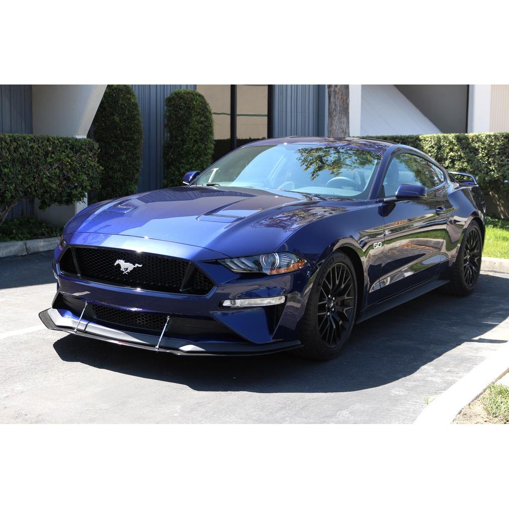 Ford Mustang S550 Carbon Fiber Front Wind Splitter 2018-2023-Front Wind Splitter-Grocery Getter Performance