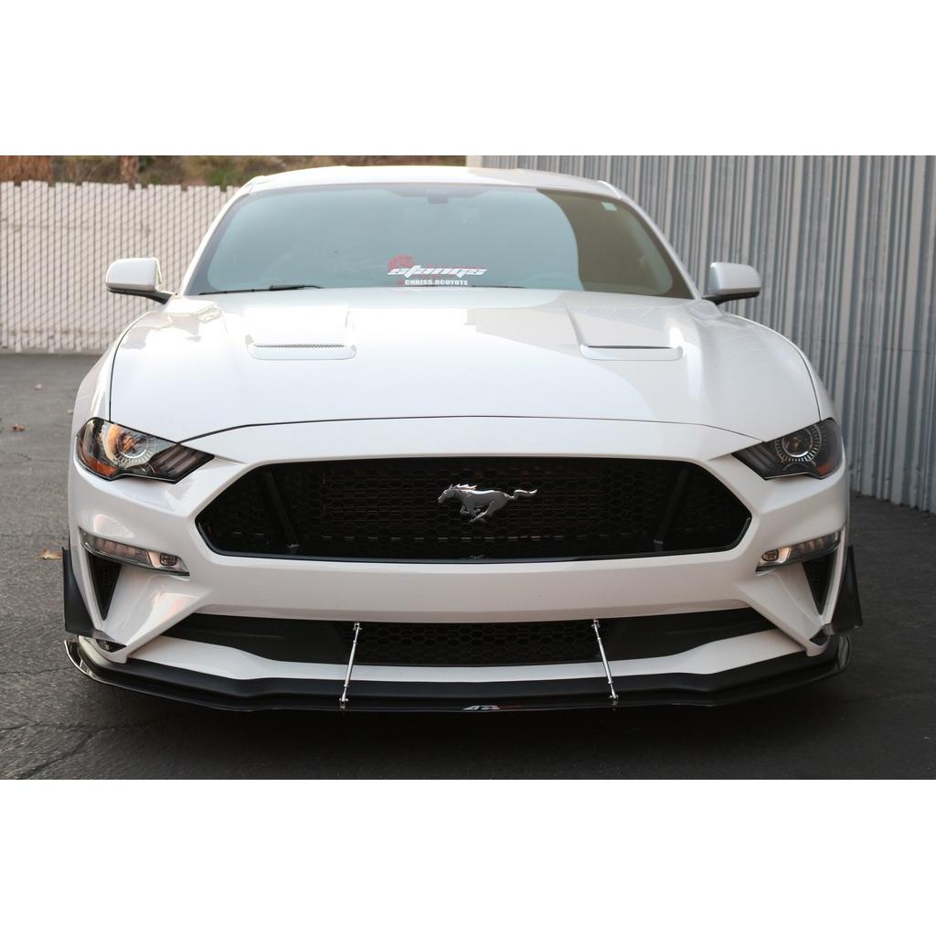 Ford Mustang S550 Carbon Fiber Front Wind Splitter 2018-2023-Front Wind Splitter-Grocery Getter Performance