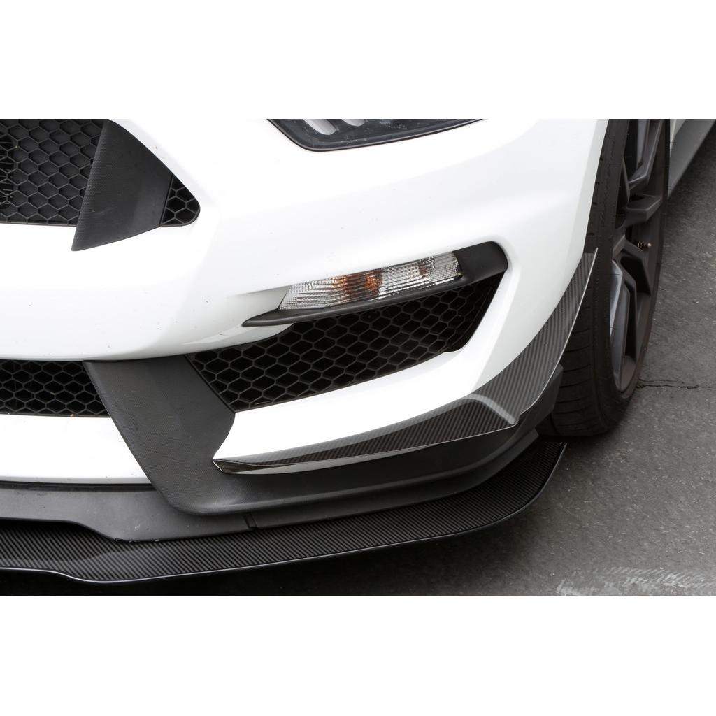 Ford Mustang S550 Shelby GT350 Carbon Fiber Front Bumper Canards 2016 - 2020-Front Bumper Canards-Grocery Getter Performance