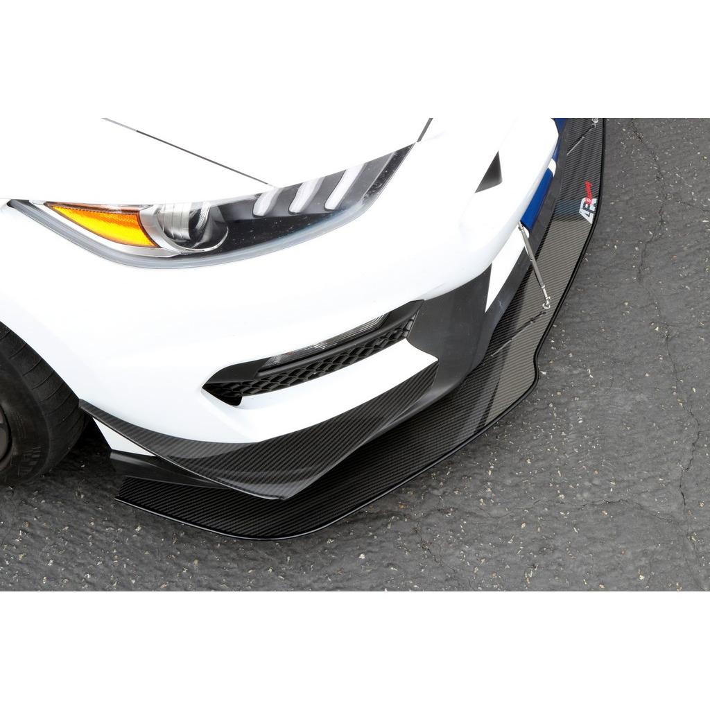 Ford Mustang S550 Shelby GT350 Carbon Fiber Front Bumper Canards 2016 - 2020-Front Bumper Canards-Grocery Getter Performance