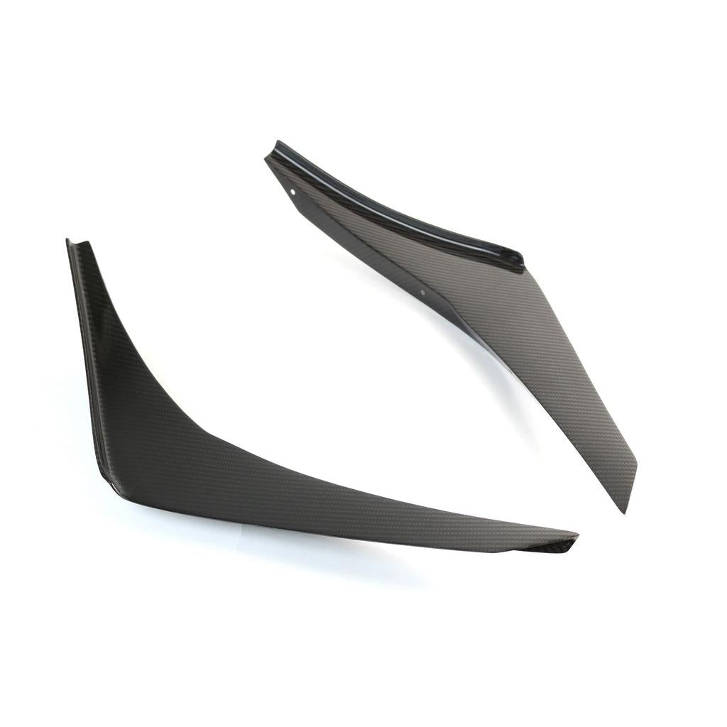 Ford Mustang S550 Shelby GT350 Carbon Fiber Front Bumper Canards 2016 - 2020-Front Bumper Canards-Grocery Getter Performance